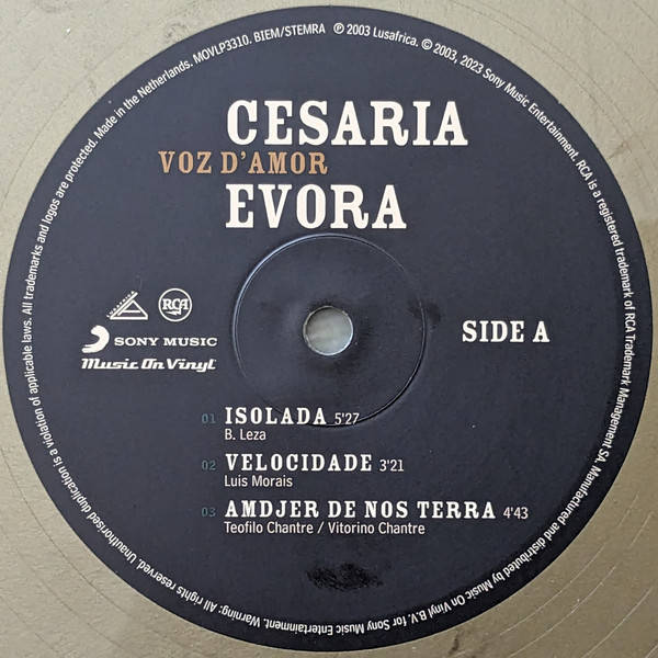 Cesaria Evora – Voz d&#039;Amor (2LP color)
